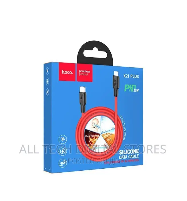 Hoco Type-C to Lightning Charge and Data Sync Cable