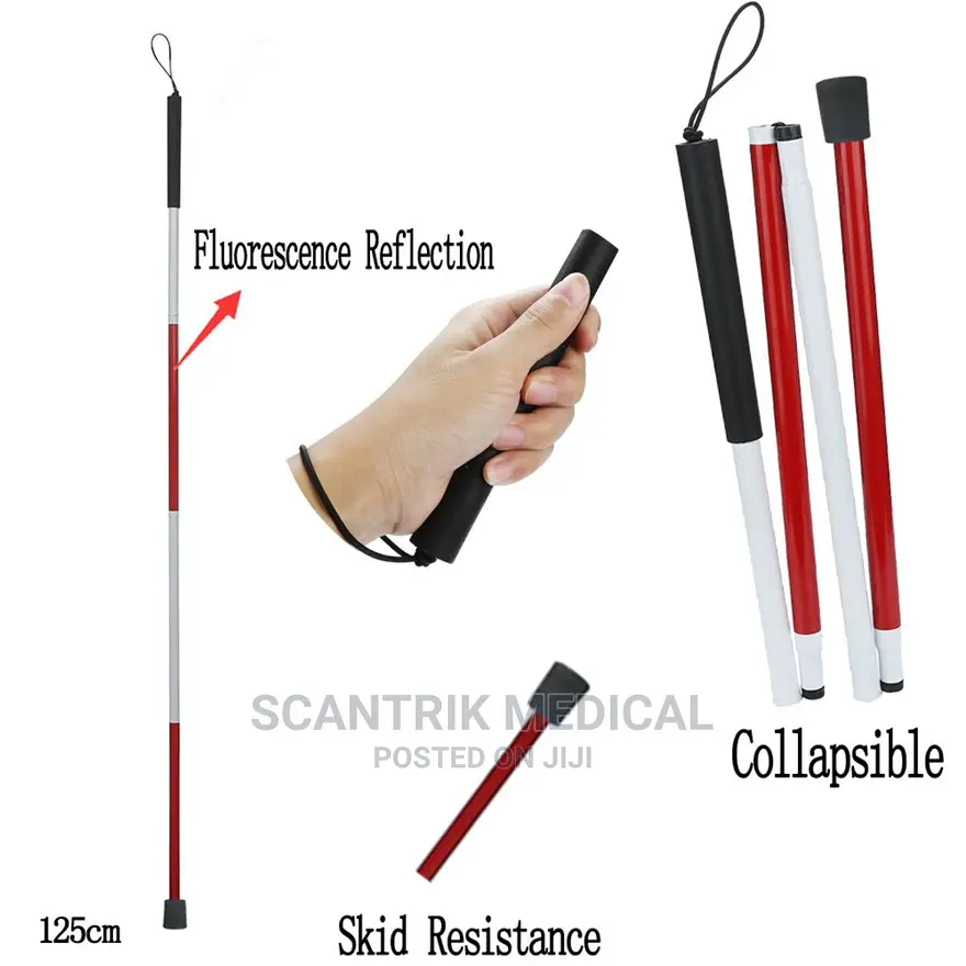 Folding Foldable Blind Reflective Cane