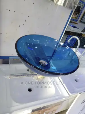 Blue Hanging Glass Basin