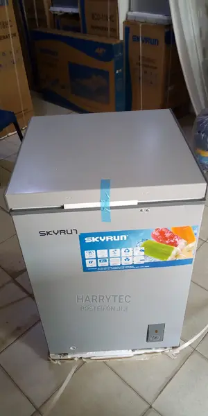 Skyrun Deep Freezer 100 Litrs Silver Color 2 Years Warranty