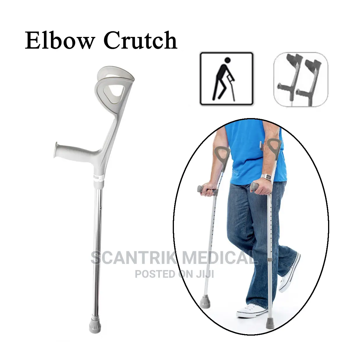 Aluminium Forearm Anatomic Crutches