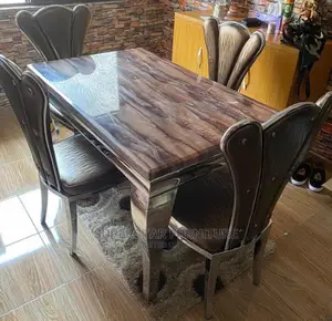 Italian Unique Marble Dinning Tables With 4 Chairs