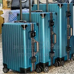 Secured Metallic Set of Luggage