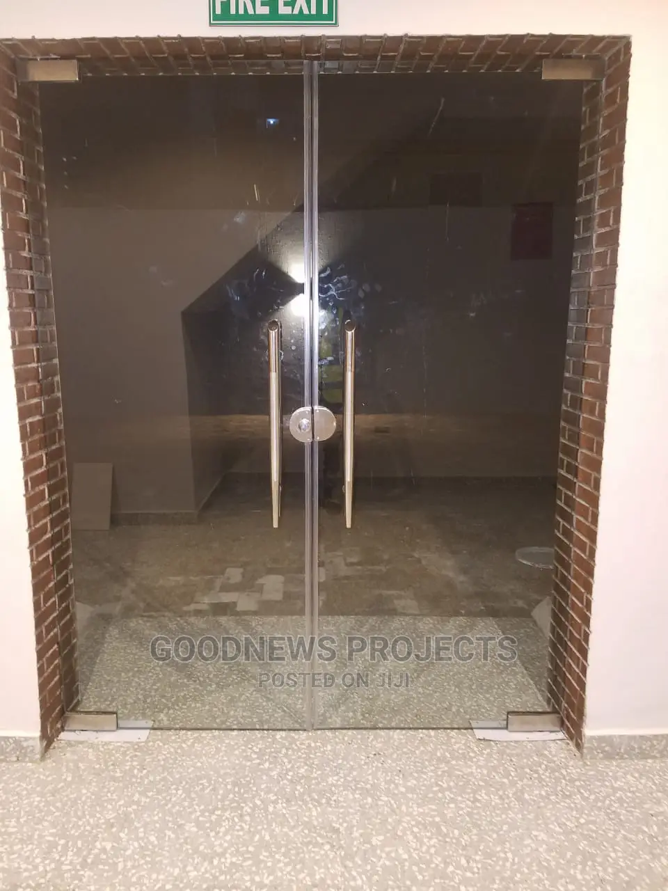 Double Swing Glass Door