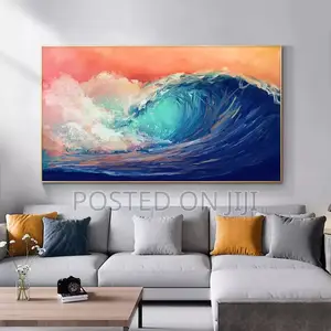 Abstract Oil Waves Landscape Posters