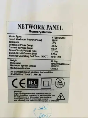 280watts Network Solar Panel (Mono)