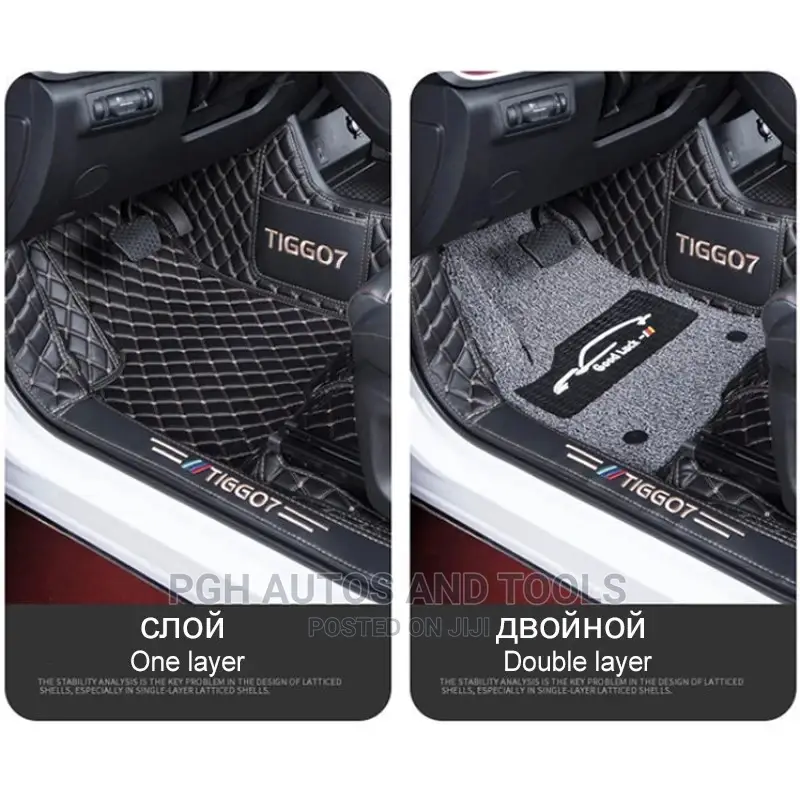 Double Layer Leather Car Mats