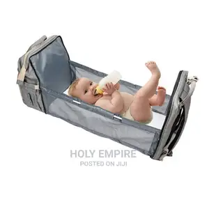 Diaper Bag Backpack 3 in 1 Travel Bassinet Foldable Baby Bed