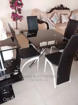 Four Seater Stainless Steel Dining Set