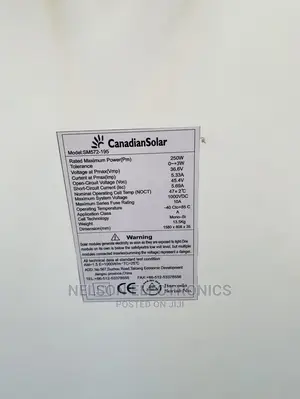 Canadian Solar Panel 250watt Very Neat Used Canadian Panel