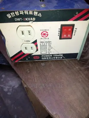 2kva Step Up And Step Down Transformer (110v) Japan