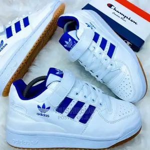 Adidas Low Forum Blue Stripes Sneakers