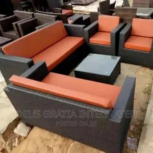 Outdoor/Garden 7 Seater Sofa With Cushion