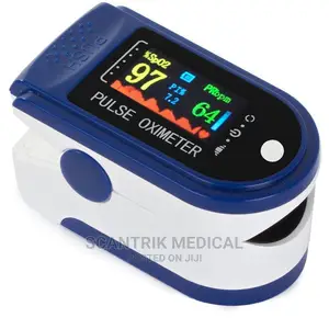Fingertip Pulse Blood Oxygen Saturation Monitor Blue Oximete
