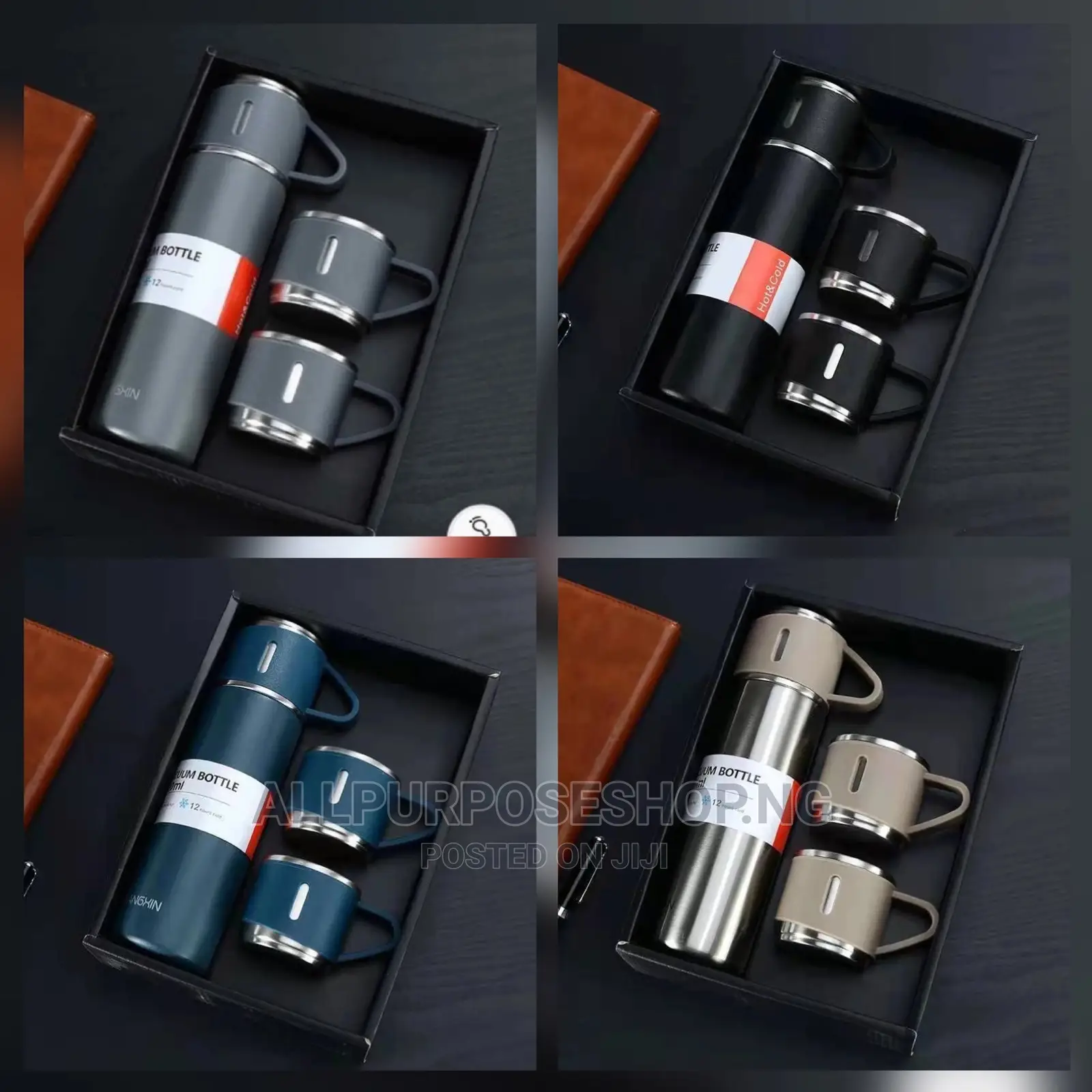 Double Layer 500ml Vacuum Flasks With Two Cups
