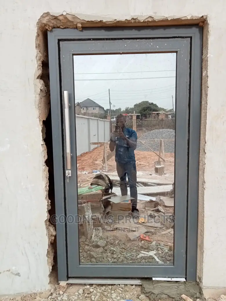 Aluminium Gray Swing Door