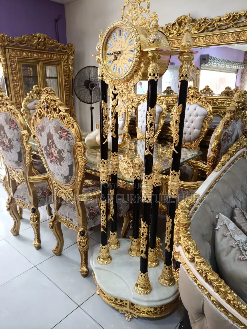 Italian Unique Standing Gold Clock