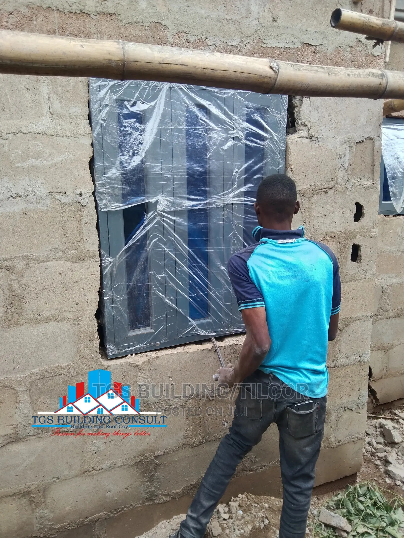 Casement Aluminium Window With Burglary in Ibadan Building Materials