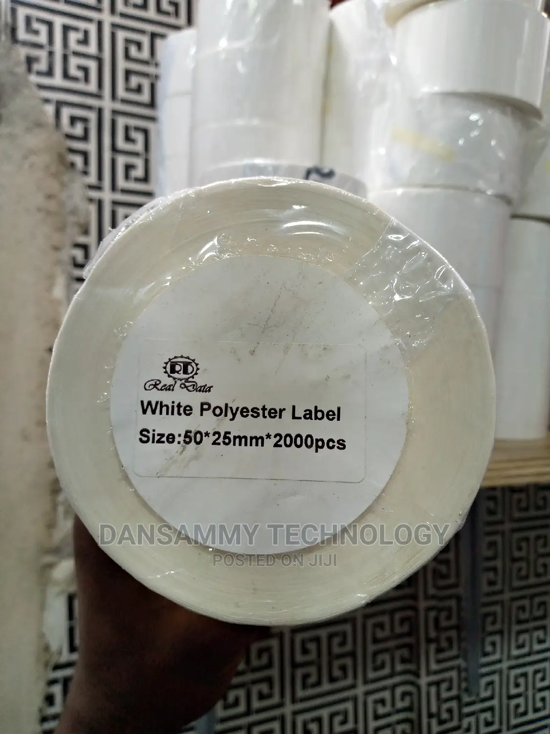 50*25 Polyester Water Resistant Label By 2000label