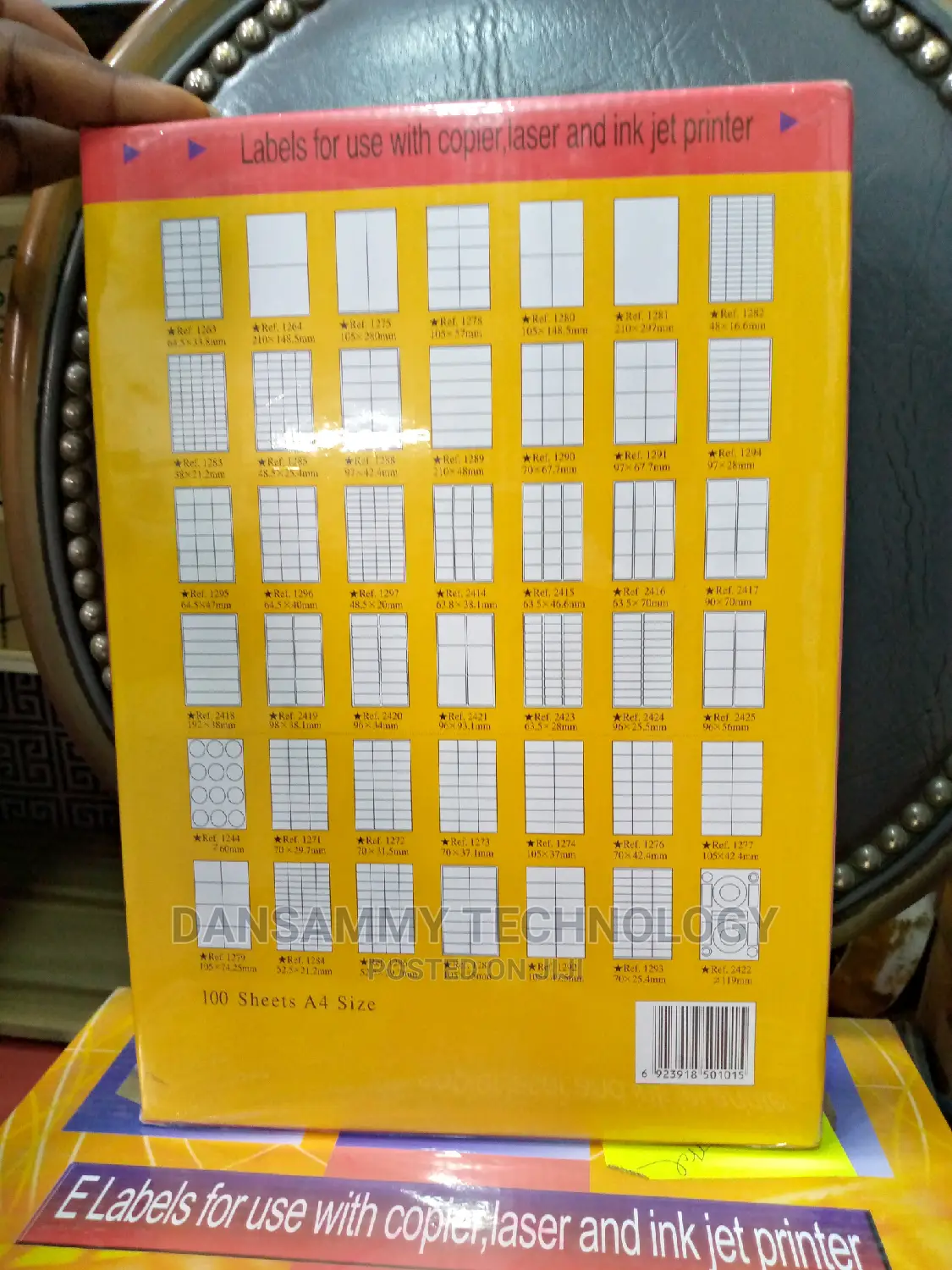 Barcode Sticker A4 Size