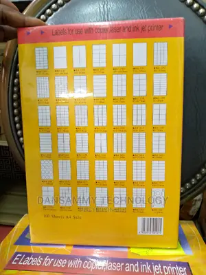 Barcode Sticker A4 Size