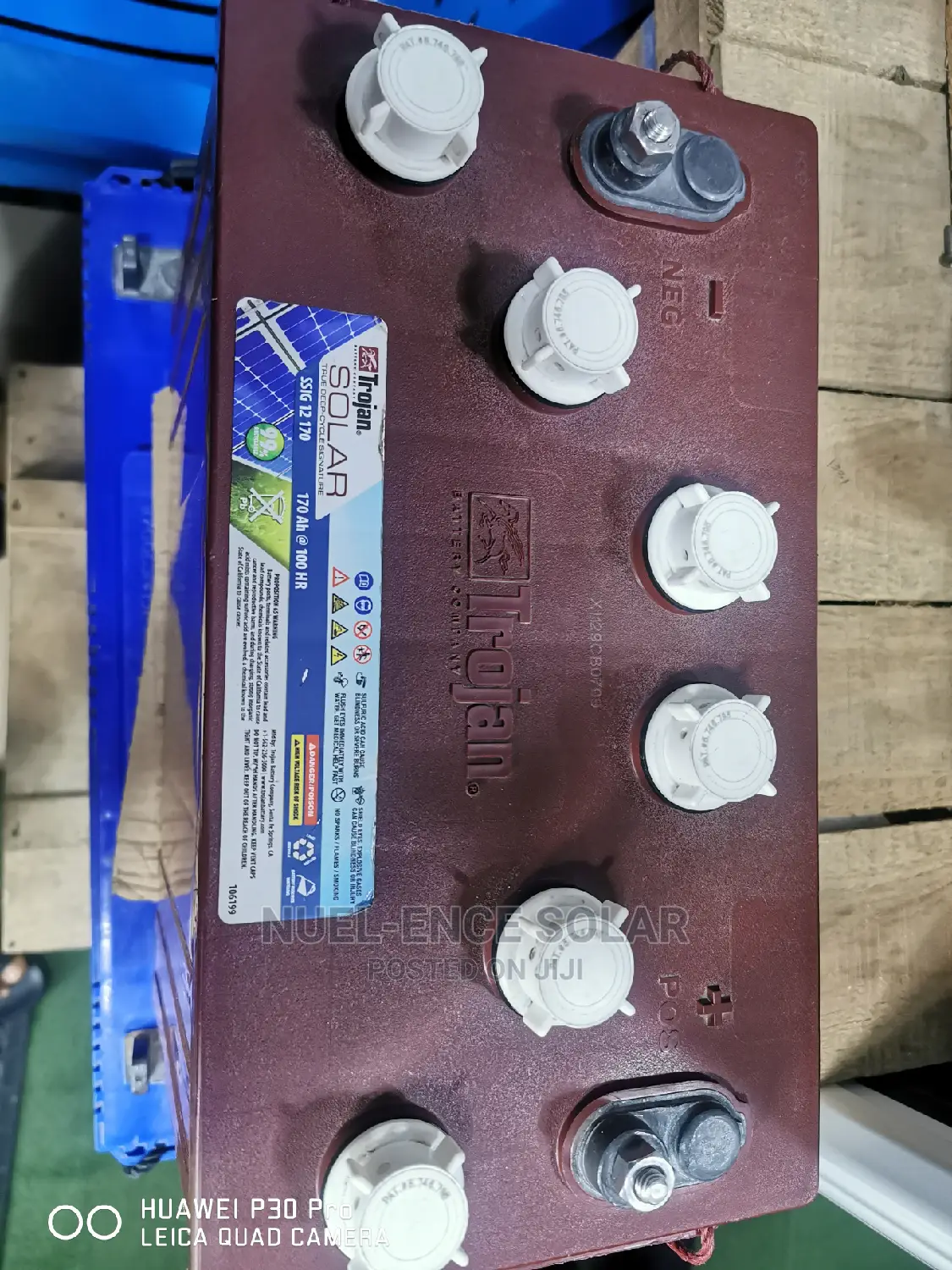 12v 170ah Trojan Battery.