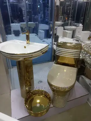 Executive Gold Stripes Water Closets.