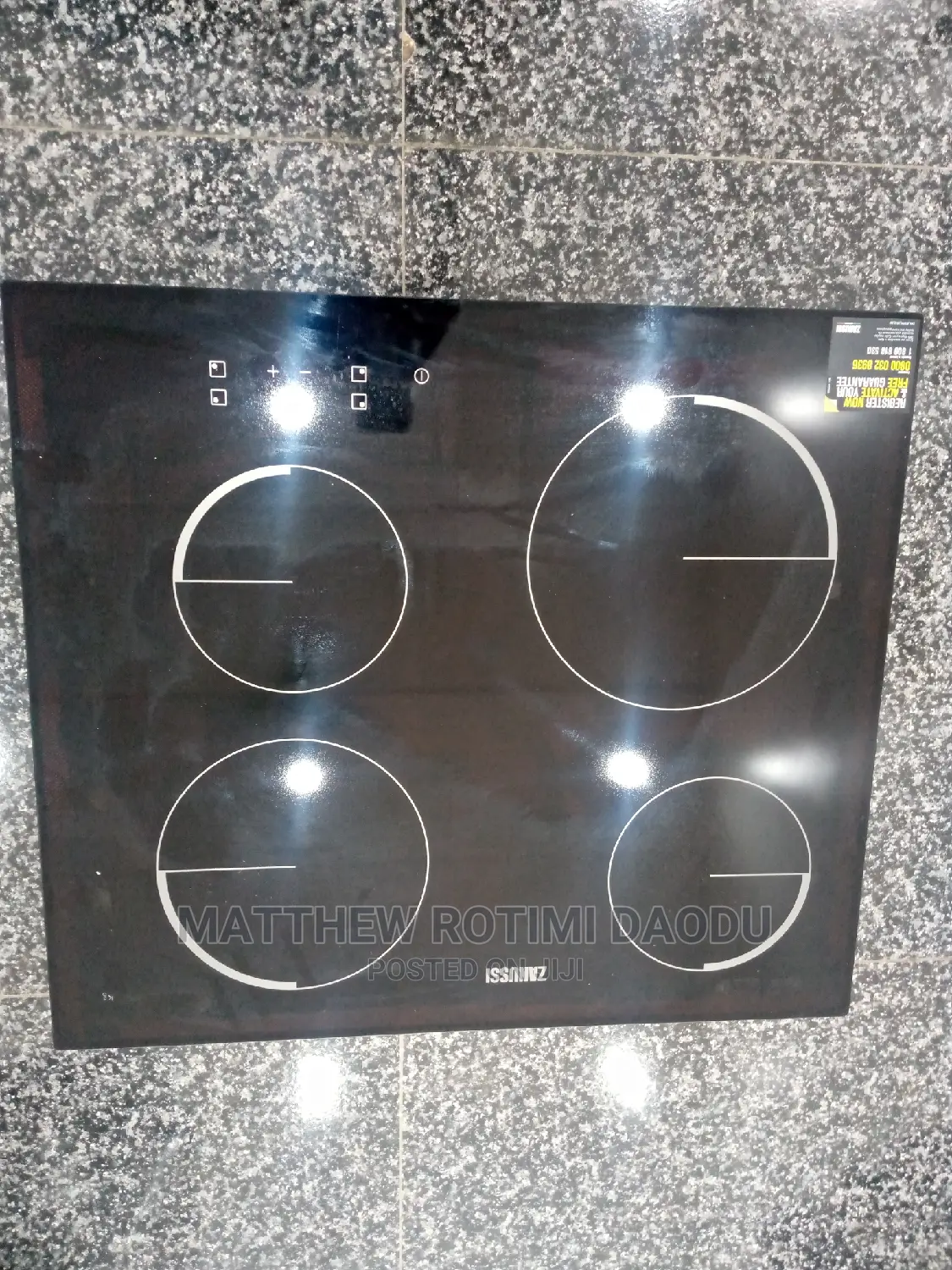 Zanussi, Ceramic Electric Cook Hob 4 Zone