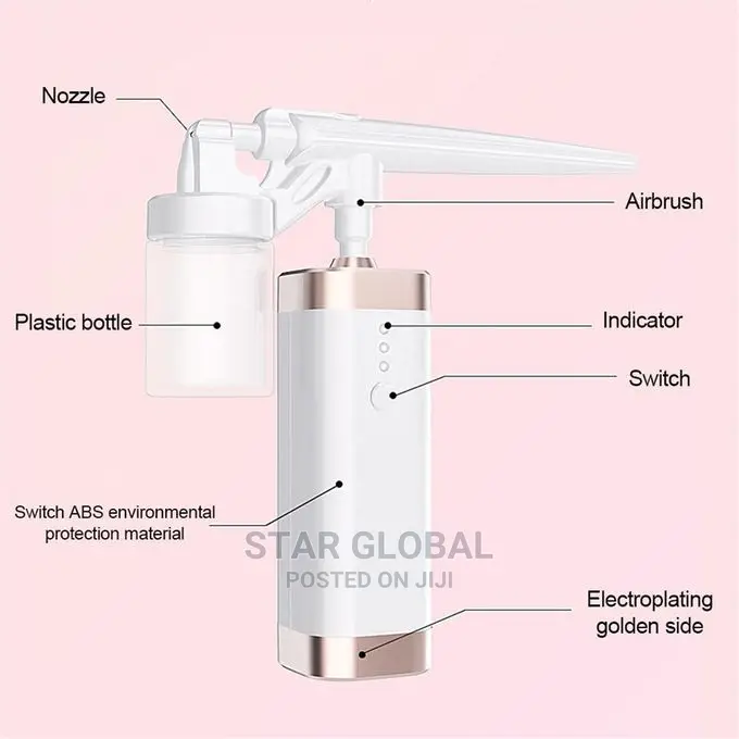 Top 50ML Air Oxygen Compressor Kit Air Brush Spray Gun