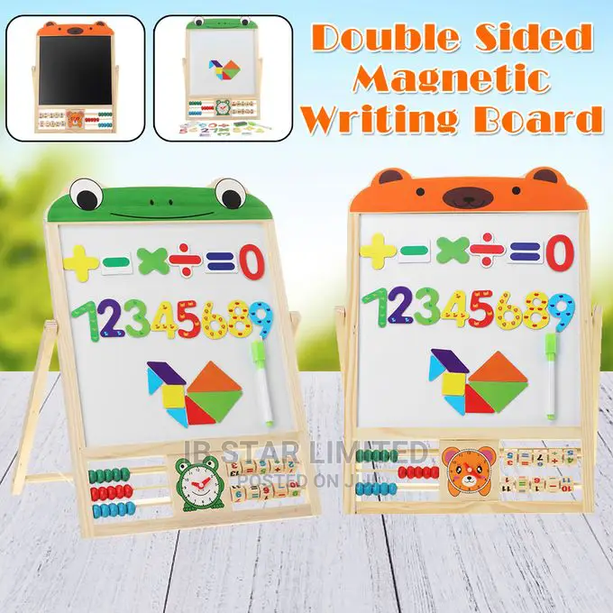 Double Sided Magnetic Chalkboard Board for Children