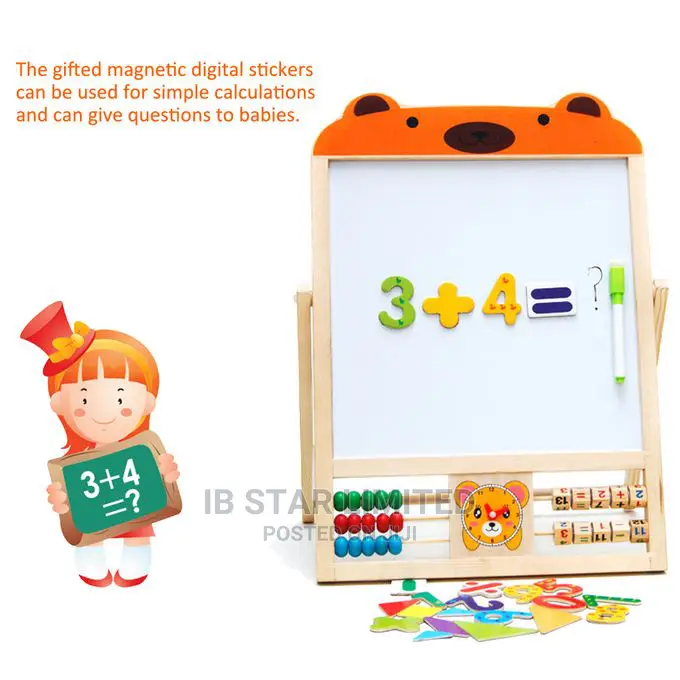 Double Sided Magnetic Chalkboard Board for Children