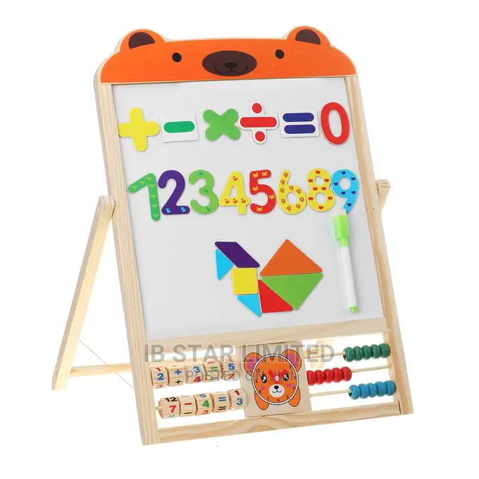 Double Sided Magnetic Chalkboard Board for Children