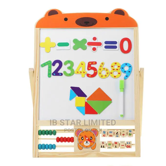 Double Sided Magnetic Chalkboard Board for Children
