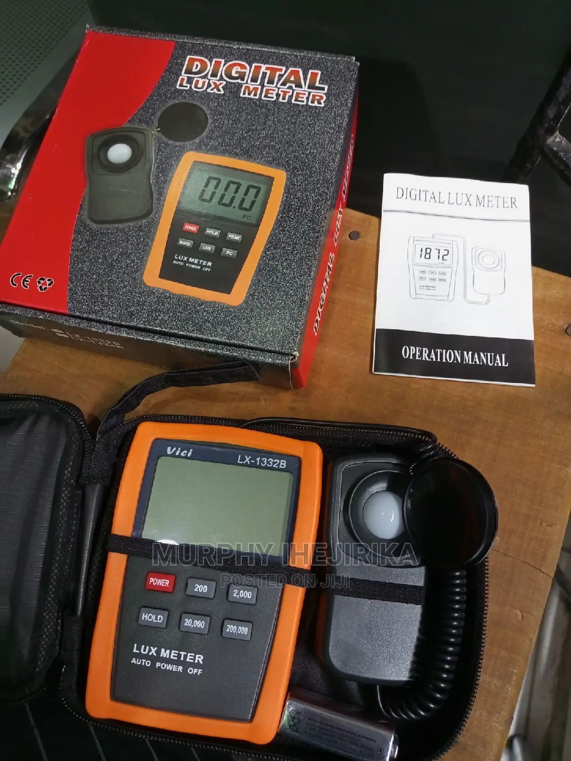Digital Lux Meter / Light Meter Range 0.1 Lux ~ 200,000 Lux