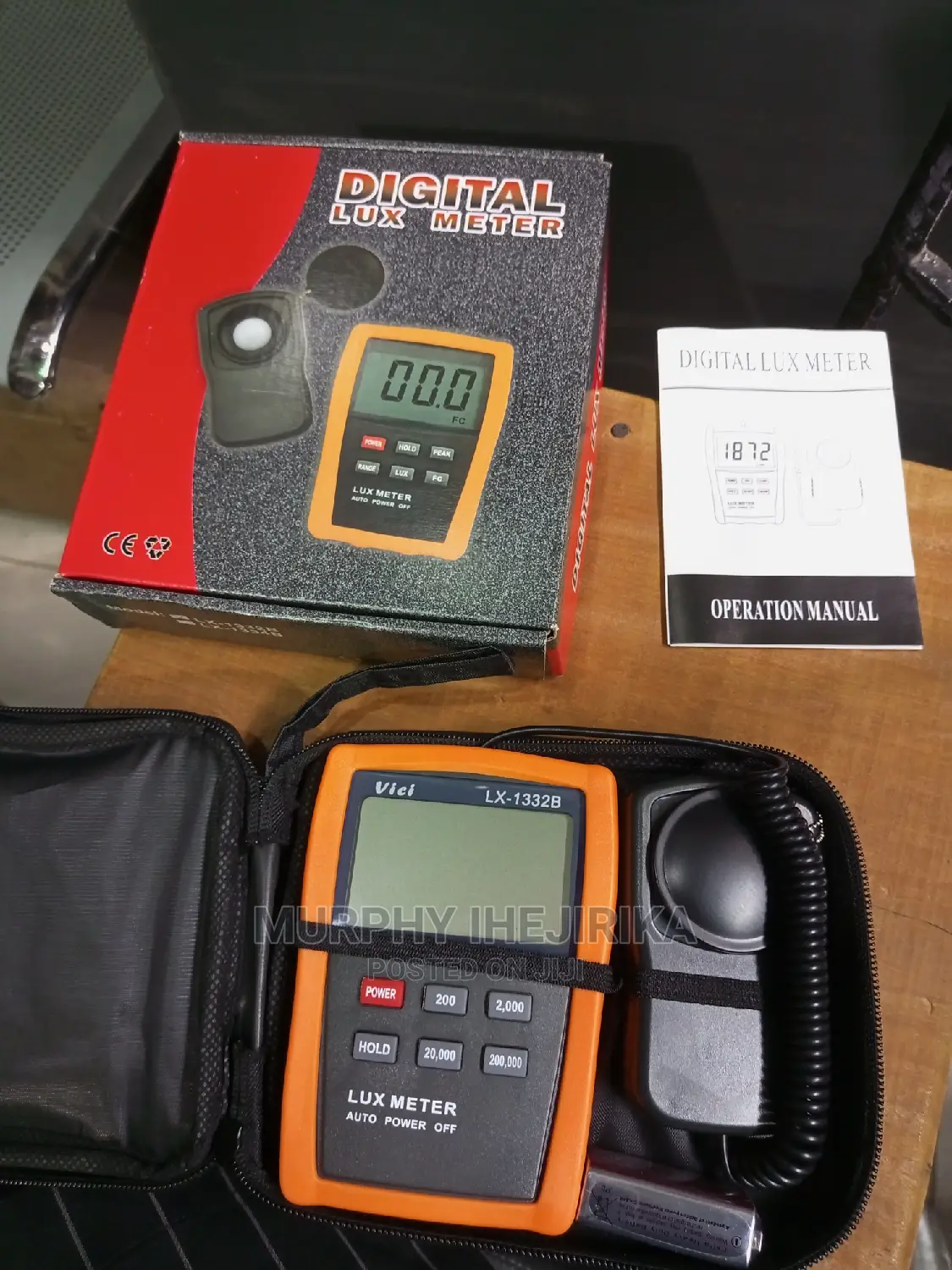 Digital Lux Meter / Light Meter Range 0.1 Lux ~ 200,000 Lux