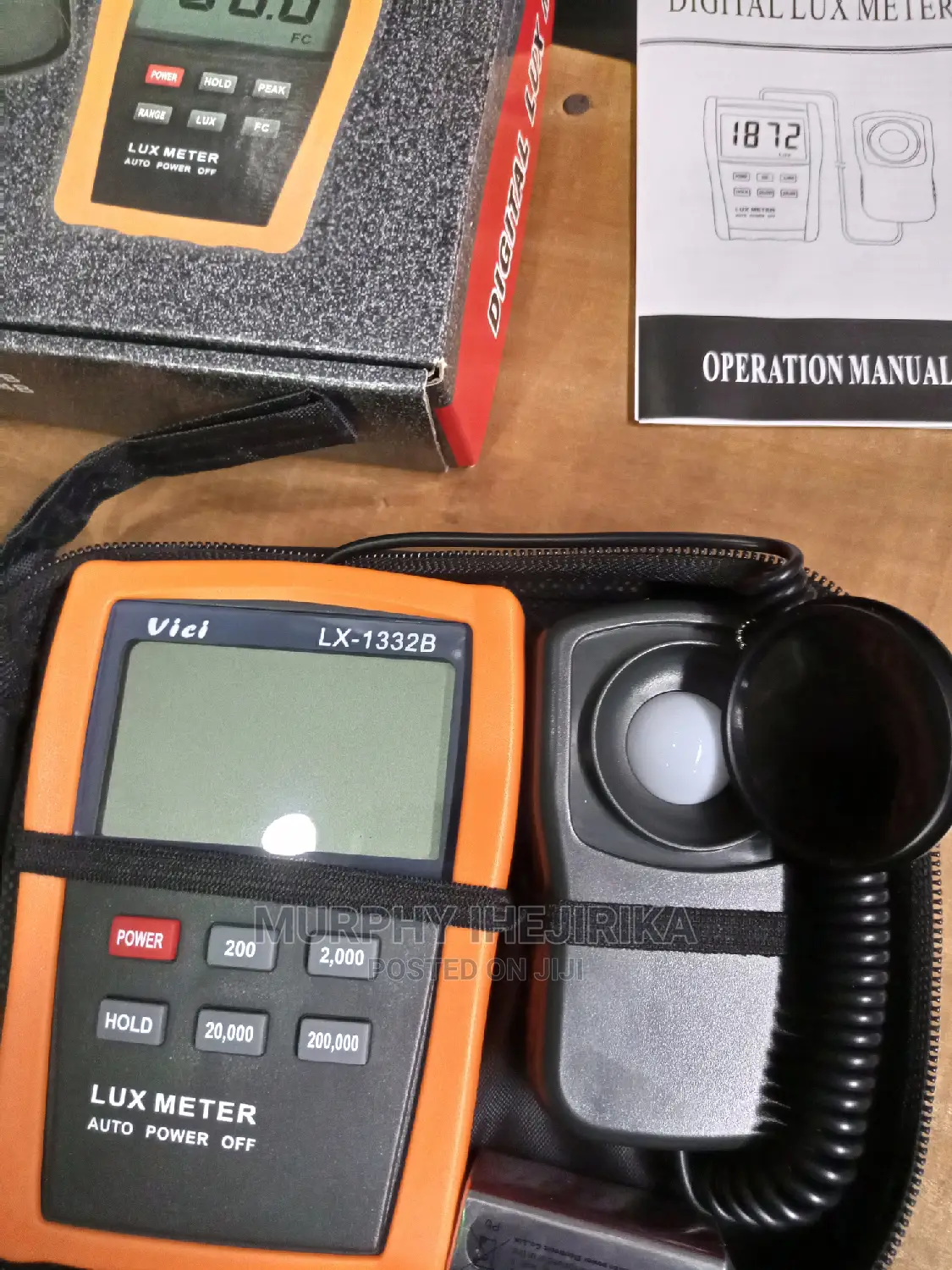 Digital Lux Meter / Light Meter Range 0.1 Lux ~ 200,000 Lux