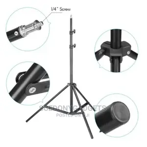 Adjustable 82 Inches Metal Tripod Light Stand Max- 2m- 6.6ft