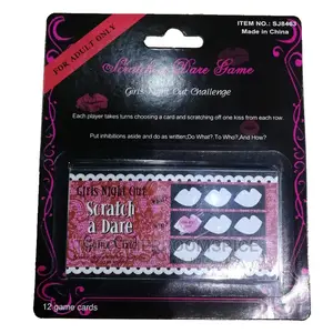 12pcs Bachelorette Party Dare Scratch Card Party Game
