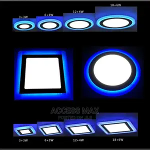 All Sizes Pop Surface. Panel Light 2 Colors White and Blue
