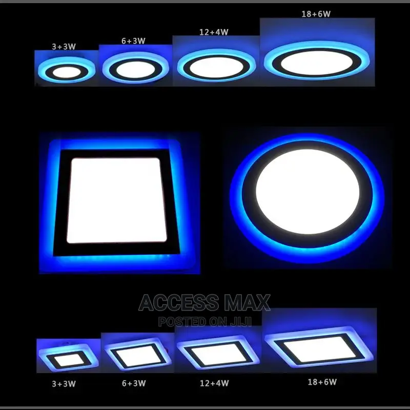 All Sizes Pop Surface. Panel Light 2 Colors White and Blue