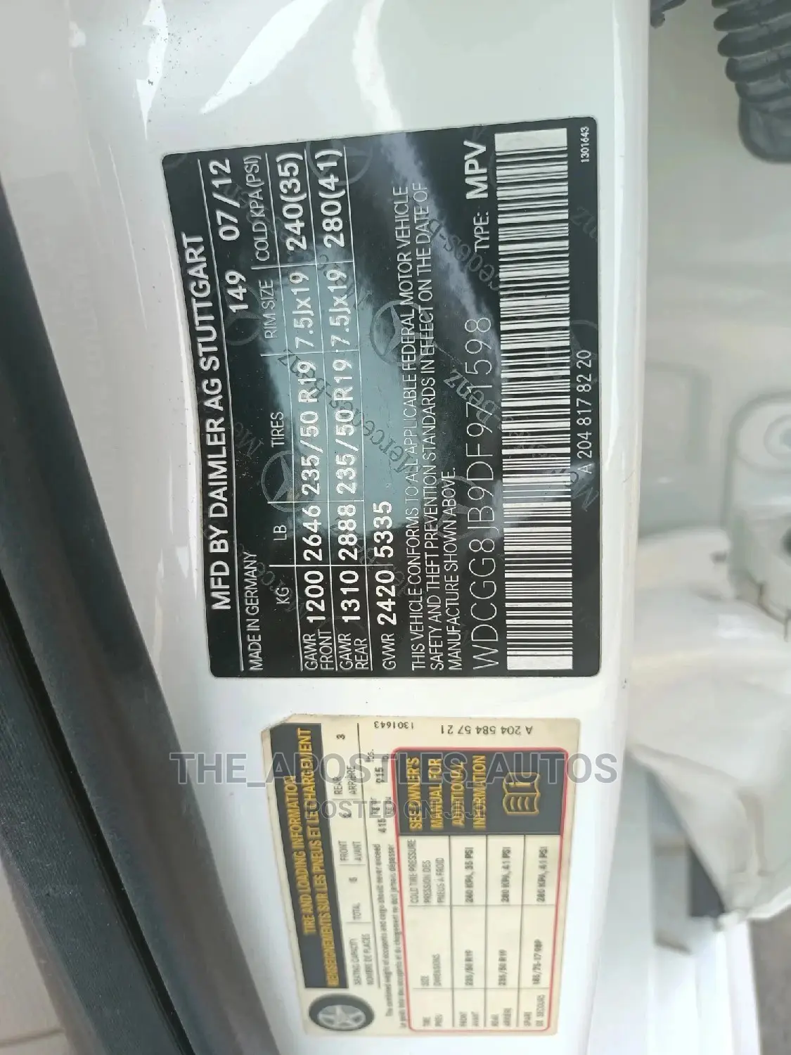 Mercedes-Benz GLK-Class 2013 White