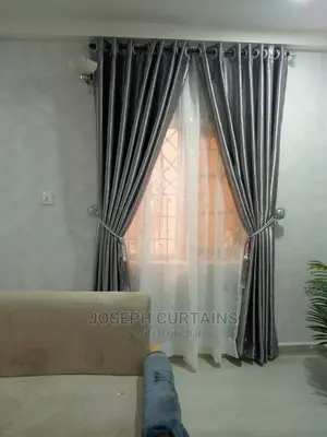 Plain Grey Quality Curtain