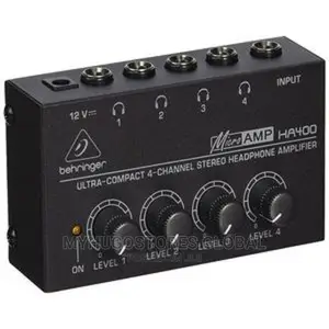 Behringer Ha400 4-Channel Stereo Headphone Amp.