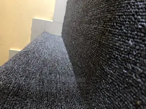 Plain Smooth Grey Rugs for Staircase