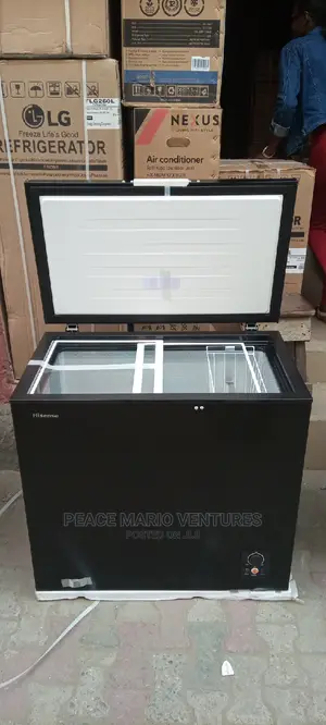 Original Hisense Deep Freezer With Transparent Glass.