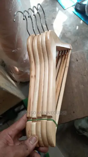 Clean Brand New Wooden Clothes Hangers