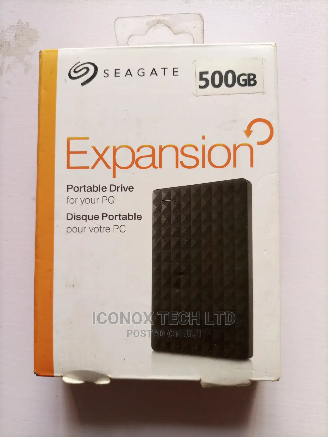 Seagate Expansion 500GB Portable External Hard Drive - Black