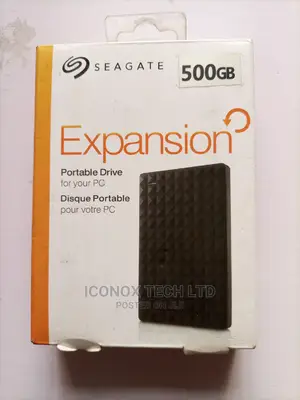 Seagate Expansion 500GB Portable External Hard Drive - Black