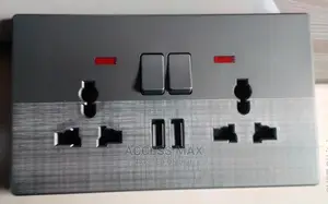 13amps Double Socket With USB Charger