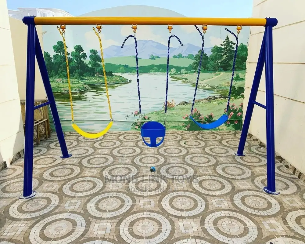 This Is 3 Seaters Iron Swing Set